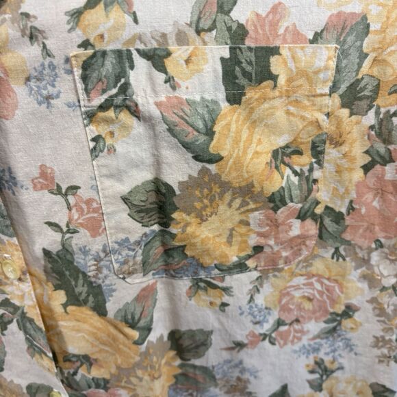 Vtg Alfred Dunner 18 Floral Button-Up Shirt Women's Boho Cottagecore Grandmacore - Picture 10 of 16